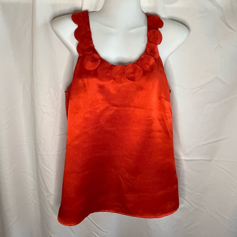 Limited Red Textured Dressy Top